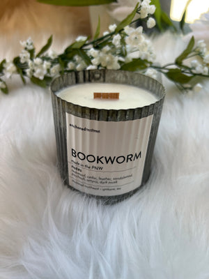 Bookworm Wood Wick Candle