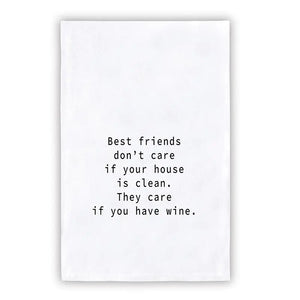 BFF- Wine Tea Towel