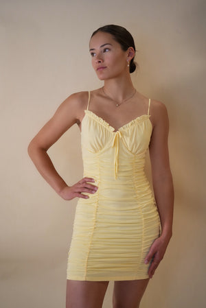 Sweet Escape Yellow Mini Dress