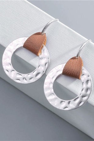 Hammered Circle Earrings