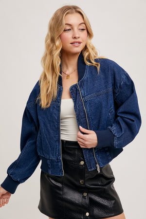 The Rebel Denim Bomber