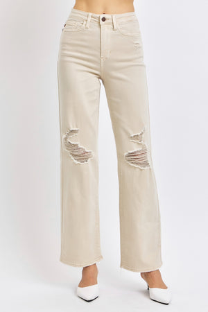 Starstruck Beige Straight Fit Jeans