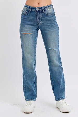 Skyler Medium Wash Dad Jeans