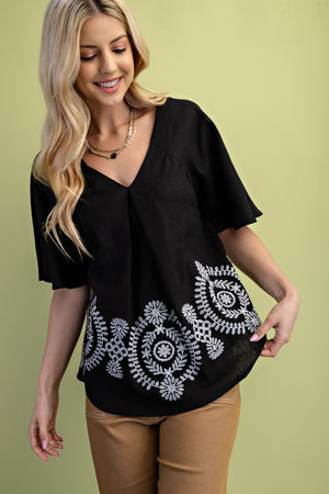 Luna Embroidered Blouse