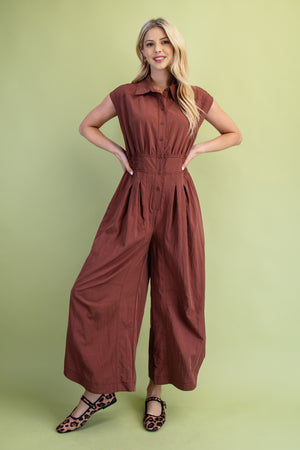 Terracotta Flow Jumpsuit