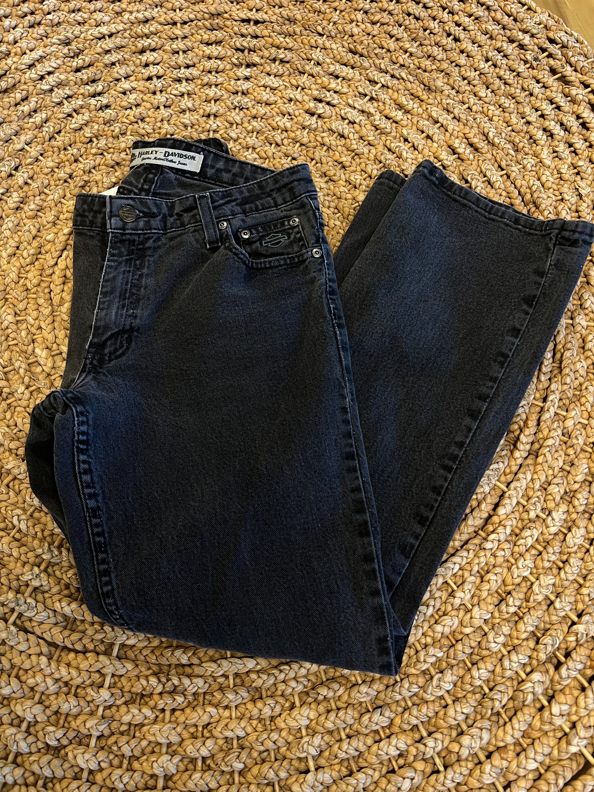 1990s high quality Vintage Harley Davidson Jeans 90s Fit Mom Jeans