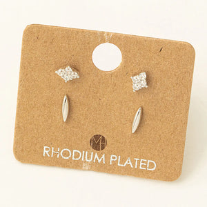 The Luster Duo Stud Set