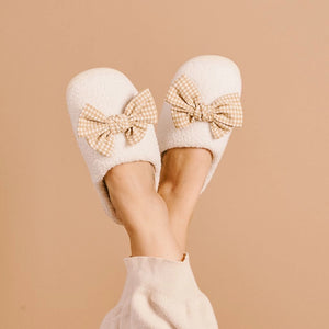 The Gingham Cozy Slippers