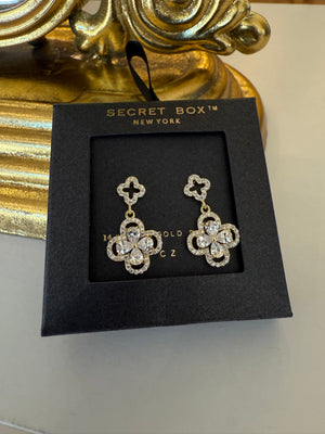 Clover CZ Earrings