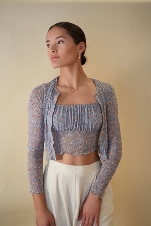 Soft Petal Cami & Cardigan Set