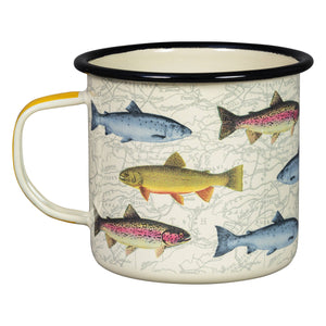 Enamel Fish Mug - 17oz