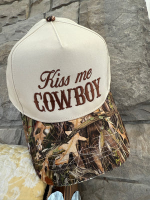 Kiss Me Cowboy Camo Hat