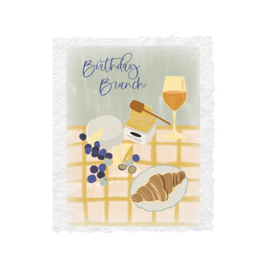 Birthday Brunch - Letterpress Eco Friendly Card