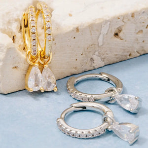 The Celeste Drop Hoops