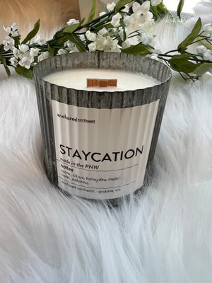 Staycation Wood Wick Candle