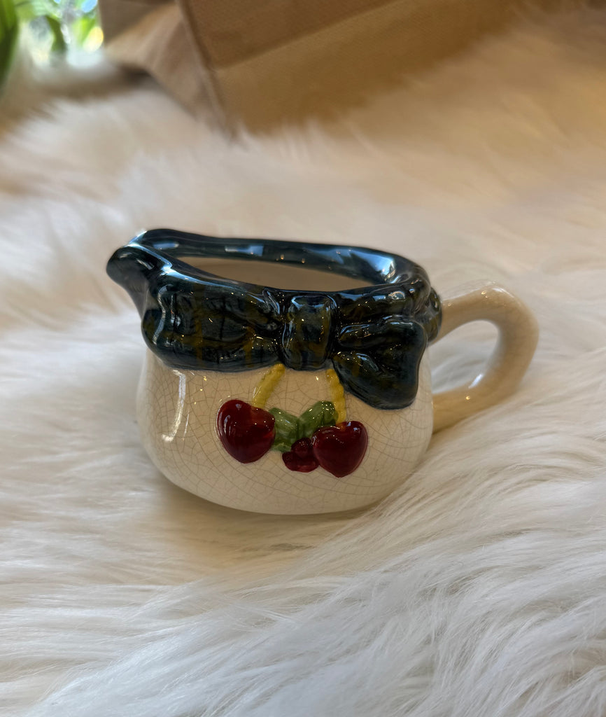 Cherry Bow Creamer Mug