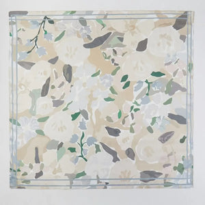 Abstract Fleur Silk Scarf by Charvera