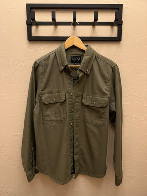 Dark Green Mens Denim Jacket