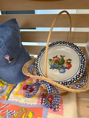 Vintage Orchard Plate Basket Set