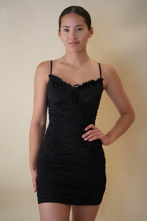 Sweet Escape Black Mini Dress