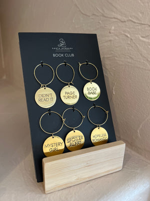 Book Club Wine Charms