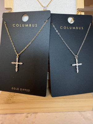 Radiant Cross Necklace