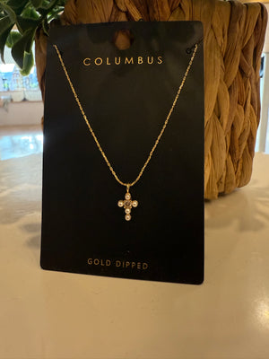 Pearl Cross Necklace