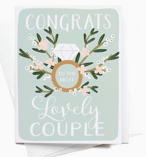 Congrats To the Most Lovely Couple Greeting Card