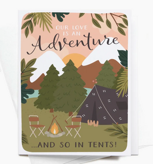 Our Love Is An Adventure Greeting Card