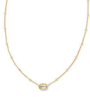 MINI ELISA DICHROIC PENDANT NECKLACE