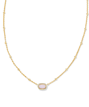 MINI ELISA PINK OPALITE PENDANT NECKLACE
