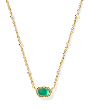 MINI ELISA EMERALD PENDANT NECKLACE
