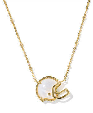 FOOTBALL HELMET SHORT PENDANT NECKLACE