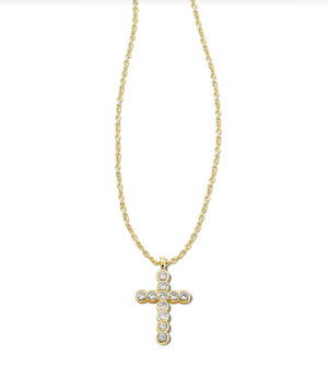 CROSS CRYSTAL PENDANT NECKLACE