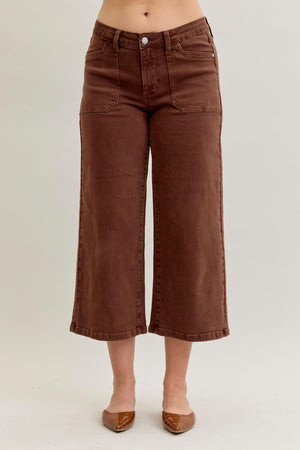 Cocoa Grove Wide-Leg Jeans