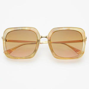 Lulu Acetate Womens Square Sunglasses